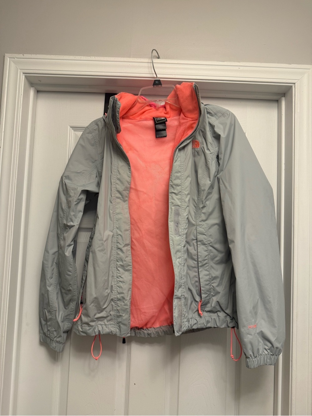 THE NORTH FACE Women’s Gray Pink HyVent Hood Jacket Size Small